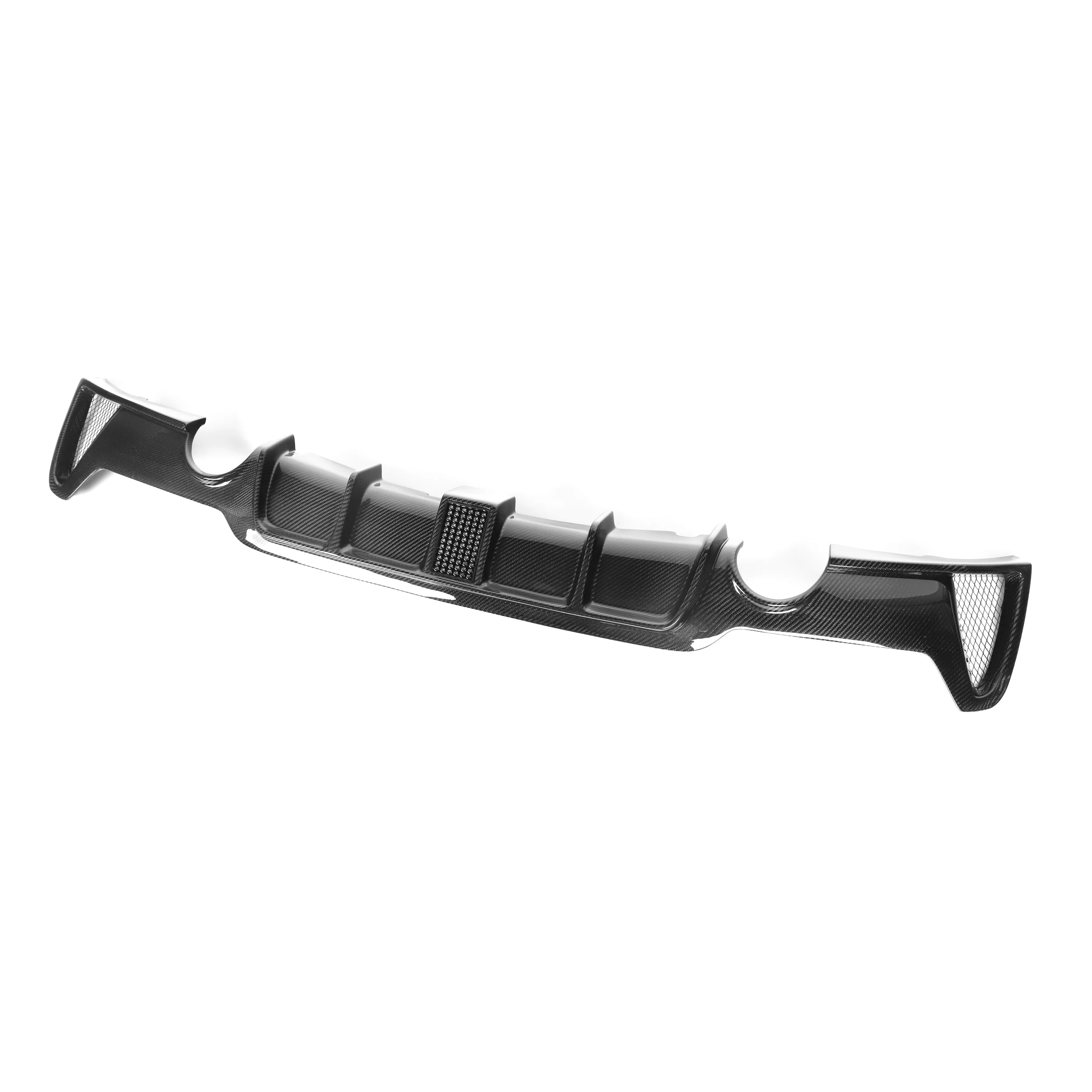 Carbon Fiber MP Style Rear Diffuser for  4 Series F32 F33 F36 Double Side Single Exit with LED Light